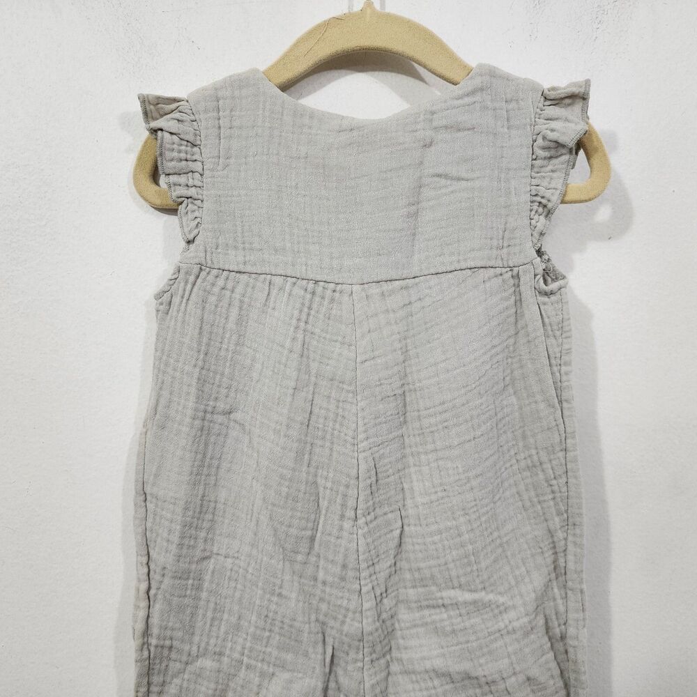 H&M Cotton Romper Suit Muslin Light Dusky Green One-Piece NWT Baby Size 2T - Picture 12 of 15